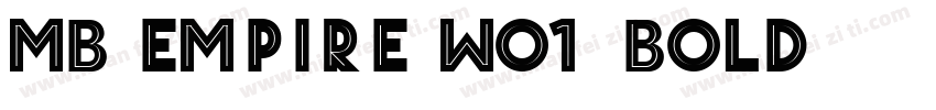 MB Empire W01 Bold字体转换